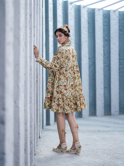 Bianca Block Printed Shirt Dress